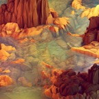 polygon-canyons-digital-art-hd-wallpaper-2560x1440-3208